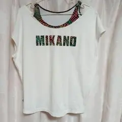 MIKANO プリントホワイトTシャツ　ミカノ　　　　　　トップス