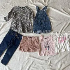 GAPのみキッズ女の子90 95 100ギャルピンクワンピース保育園着替えのサムネイル