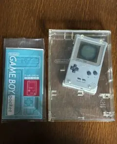 ジャンク品　GAME BOY pocket シルバー 本体 取扱説明書付き