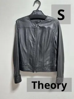 Theory セオリー　 ノーカラー レザー ジャケット 美品