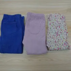 ユニクロ　レギンス　3本　100 90