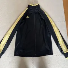 adidas トラックジャケット ブラック イエロー