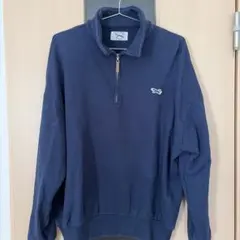 TOWNCRAFT ハーフジップ スウェットシャツ ネイビー