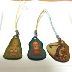 こびとづかん　ストラップ3 モクモドキオオコビト カクレケダマ ノミビョウタン