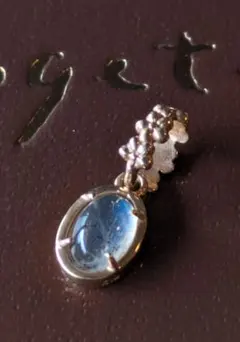 ageteアガット　ネックレスチャーム　k10　ラブラドライト♡