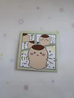 ちいかわ　わっふれーむ　シール　くりまんじゅう