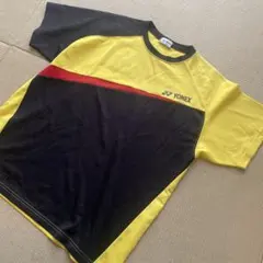 YONEX バドミントンシャツ イエロー/ブラック/レッド