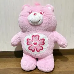 ケアベア もすともふ BIGぬいぐるみ ピンク 桜 さくら　約50cm 大きい