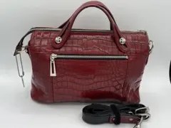 【美品】 クロコダイル JRA バッグ ハンドバッグ ショルダーバッグ