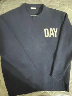 BAYFLOW ネイビー ニットセーター