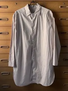 CALE カル　コットン　ロングシャツ　サーモンピンク　21年