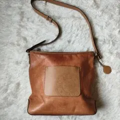 SOMES SADDLE ソメスサドル ロゴショルダーバッグ大容量のサムネイル