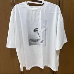 フォトプリントTシャツ（M・白）