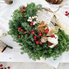 リース　クリスマス　クリスマスリース　ドライフラワー　しめ縄　クリスマスツリー