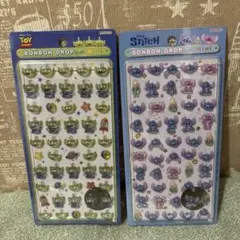 ボンボンドロップシールミニ　スティッチ　リトルグリーメン