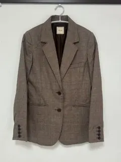 テーラードジャケット ブラウン