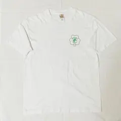90's horseプリントビンテージTEE ホワイト シングルステッチ