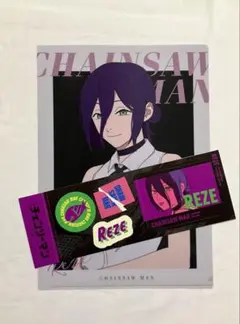 チェンソーマン レゼ ローソンコラボクリアファイル ステッカー