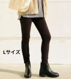 UNIQLOヒートテックウルトラストレッチハイライズレギンスパンツダークブラウン