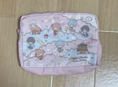 銀魂 サンリオキャラクターズコラボ ポーチ 銀時　神楽　新八　万事屋