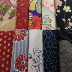 20✕10cmサイズ和柄生地ハギレ10枚セット（277）