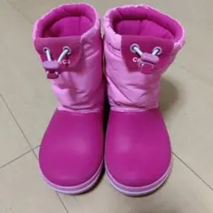 crocs ピンク スノーブーツ c9