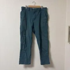 ダークグリーン チノパン サイドポケット付き