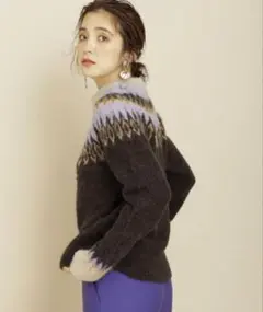 nano UNIVERSE 起毛　ノルディックニット　サイズ36