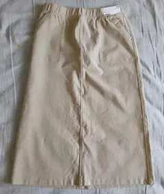 デニムジャージースカート　ベージュ タグ付き