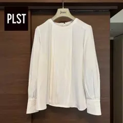 美品☆PLST プラステ ジョーゼットフロントタックブラウス『S』☆のサムネイル