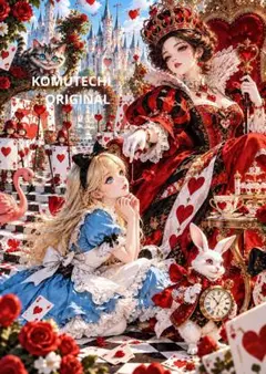 アリス3/4　ジョン・テニエル デジタルアート　2Lサイズ