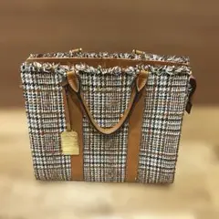 &シュエット　ハンドバッグ　ブラウン