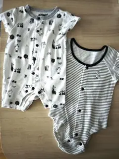 MOOMIN BABY ロンパース 2枚セット 50-60 ムーミン ベビー服のサムネイル