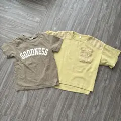 キッズ 半袖Tシャツ 2枚セット 110cmのサムネイル