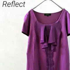 Reflect カットソー 半袖 クルーネック フリル プリーツのサムネイル