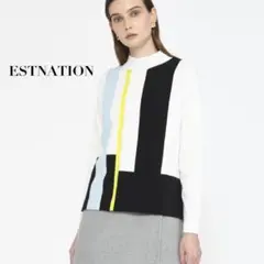 ジオメトリック　ニット ESTNATION エストネーションのサムネイル