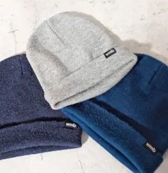 【wmb】ニット帽 ビーニー ニットキャップ 3点セット 中古のサムネイル