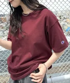 champion Tシャツ マルーン バーガンディ