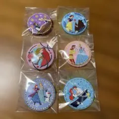ディズニー刺繍缶バッジ 6個セット