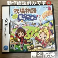 美品✨【DS】牧場物語 ようこそ!風のバザールへ　動作確認済み⭕️ハガキ等付き