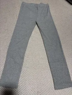 グレー リブ編み ボトムス　スパッツ　140