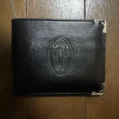 Cartier 二つ折り財布 カルティエ ロゴ ブラック レザー 財布のサムネイル