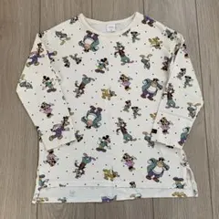 美品♡futafuta ロンＴ レトロミッキー ドット 120