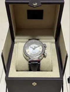 Louis Vuitton 黒 置時計 GMT タンブール Q1Q000 - メルカリ