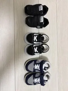 【3足セット】NIKE・VANS・ヒラキ ベビーシューズ 12cm-13cm