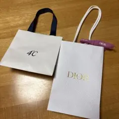 Dior 4℃ ショップ袋 ショッパー 2枚セット