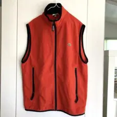 Lacoste オレンジ フリース ベスト