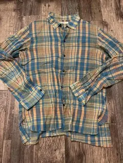 TOMORROWLAND Khadi Cotton チェックシャツ Lのサムネイル