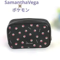 SamanthaVega✖ポケモン コラボ ポーチ ブラック 美品✨️のサムネイル