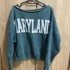 ビ*ル様 FRAMeWORK ／MARYLAND オフショルダートレーナー グリのサムネイル